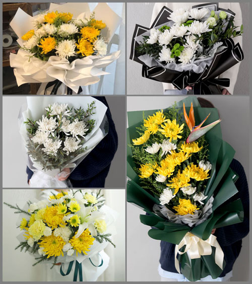 江西吉安井冈山市荷花乡白事花束代送